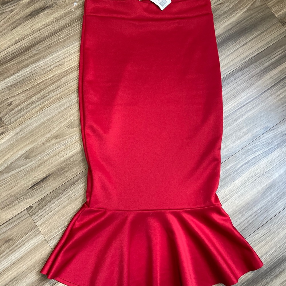 Long flare skirt
